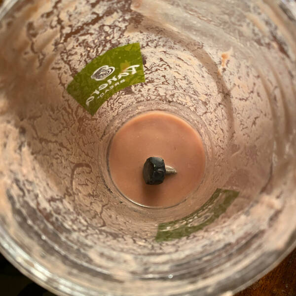 “Finished my smoothie from Panera and found a bolt at the bottom.”