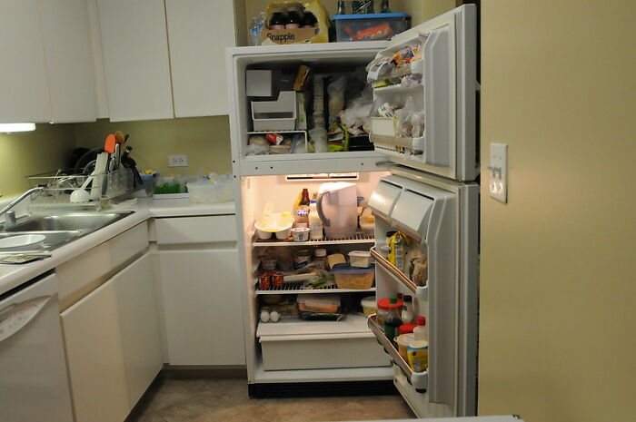 My wife would bring stuff home that said “refrigerate after opening,” open it, and put it in the refrigerator.