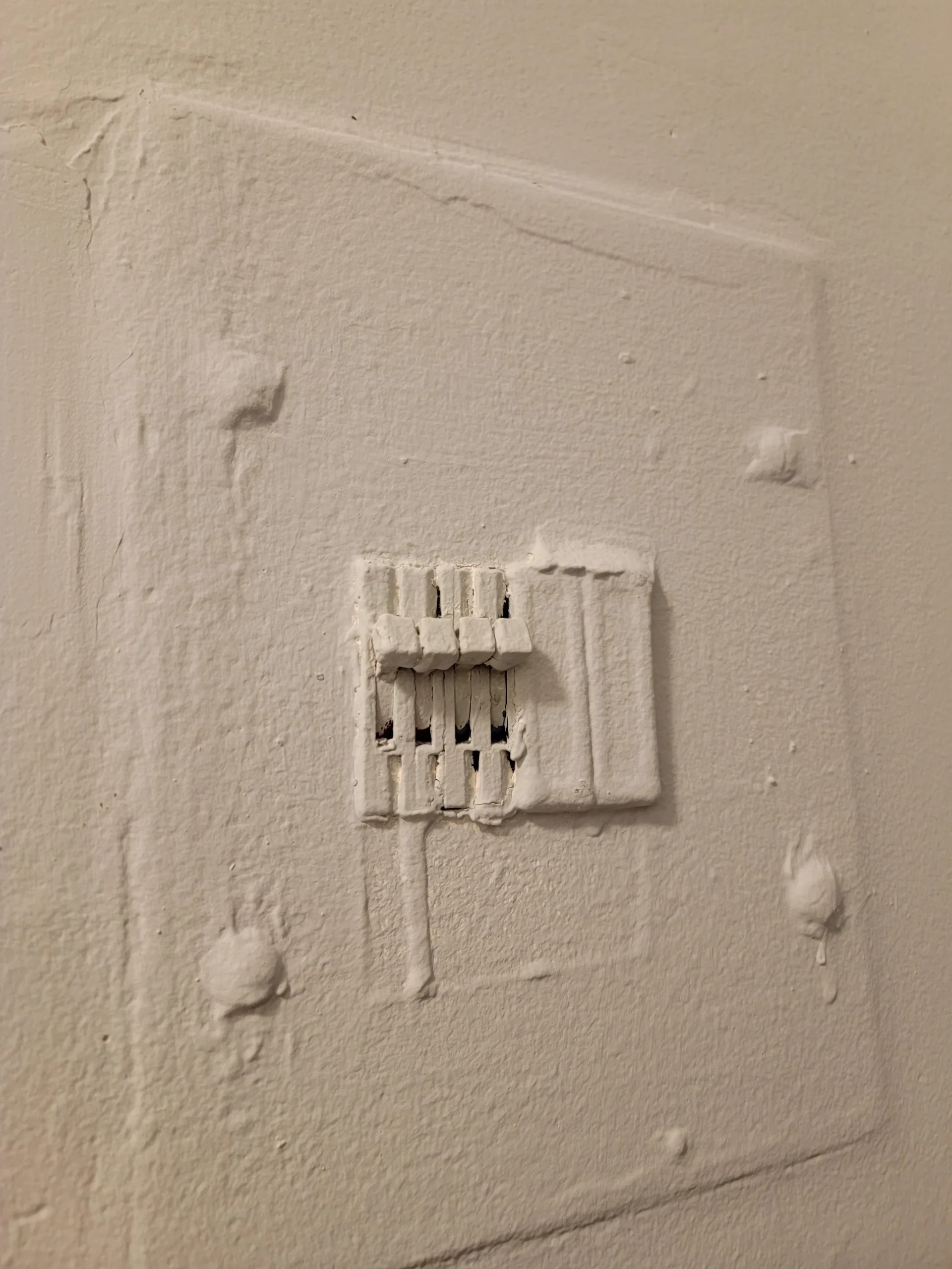 infuriating landlords - landlord paint over light switch