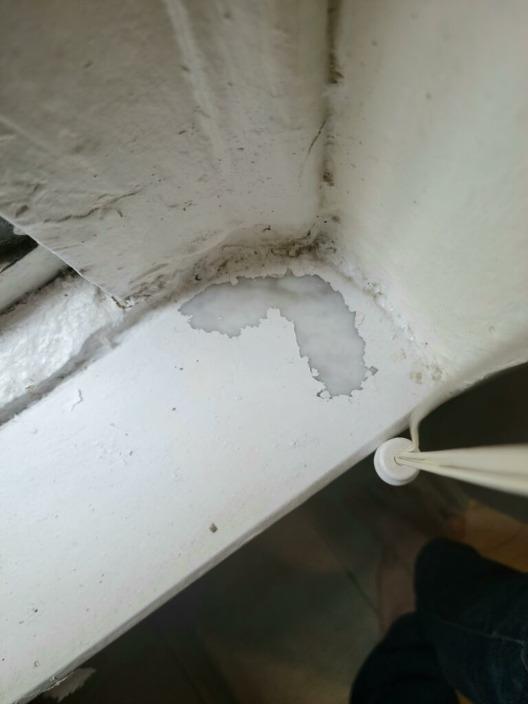 infuriating landlords - window sill paint peeling