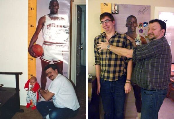 “My Dad And I, 1990 And 2012. He Had High Hopes For Me”
