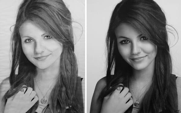 “A Comparison Between My Drawing Of 2013 And 2017 – Victoria Justice Is The Subject”