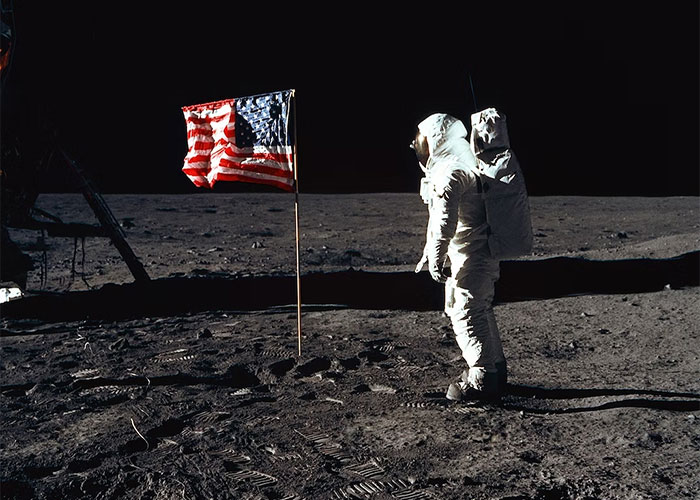 The moon landing is fake.