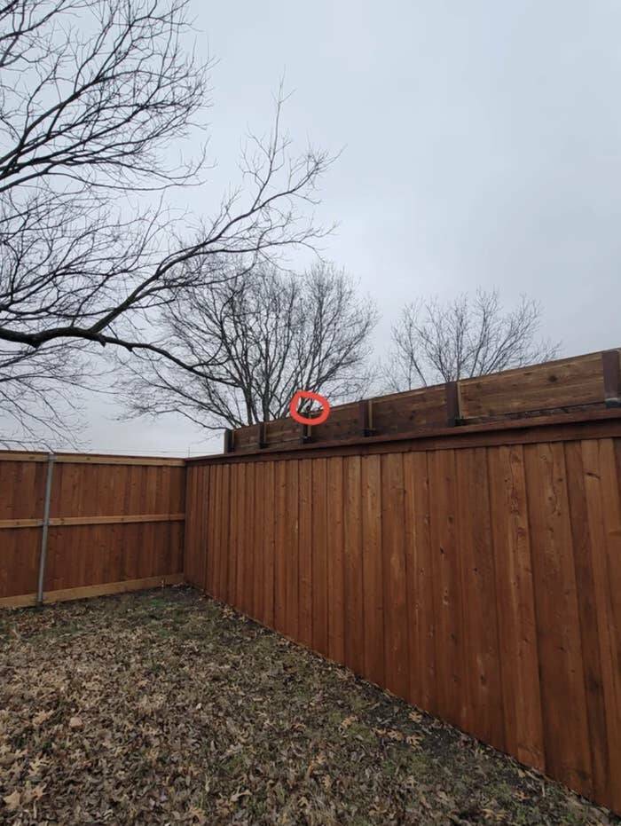 And this OTHER absolute FREAK who raised their fence two feet taller than their neighbor's 7-foot privacy fence so their security camera could see over into their yard.....?!?!??!!