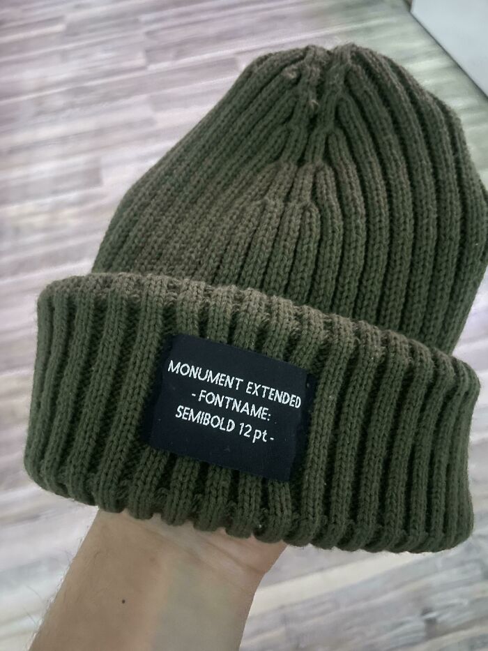 facepalms and fails - knit cap - Monument Extended Fontname Semibold 12 pt