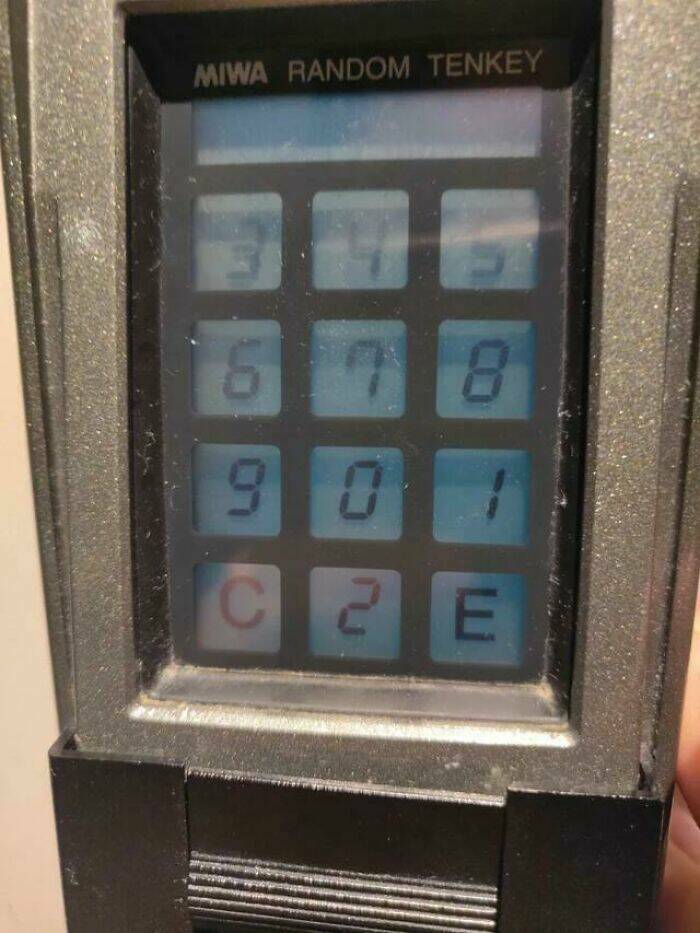 "This Keypad Randomizes The Numbers Every Time So Someone Doesn't Figure Out The Password From The Hand Movements"