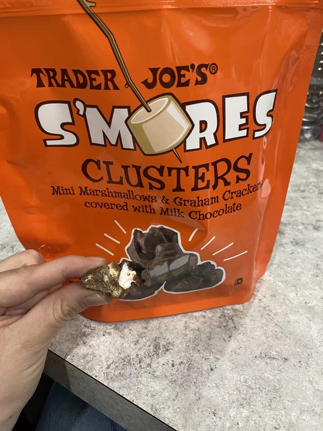 expectations vs reality - snack - Trader Joe'S Smores Clusters Mini Marshmallows & Graham || Cracker