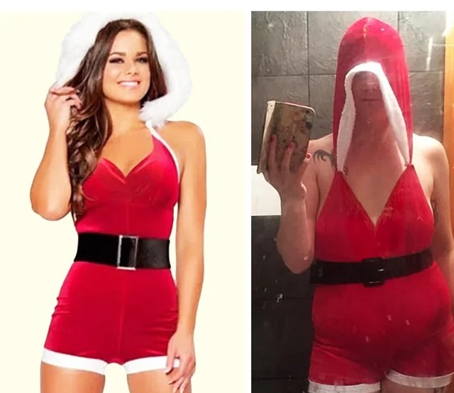 expectations vs reality - reddit sexy santa