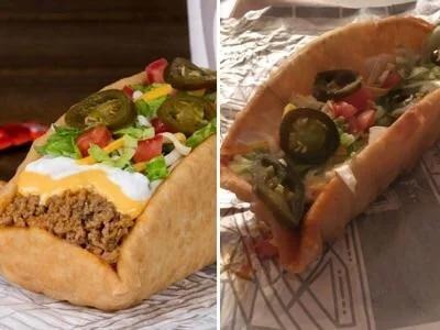 expectations vs reality - taco bell spicy double chalupa