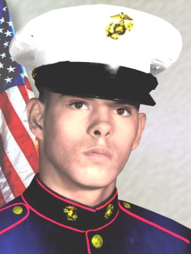 PFC Ralph E. Dias, A US Marine was awarded the Medal of Honor for his heroic action that occured on November 12, 1969 in Vietnam. Although severely wounded multiple times by enemy fire, he continued to throw grenades at an enemy bunker until it was destroyed and he was mortally wounded.