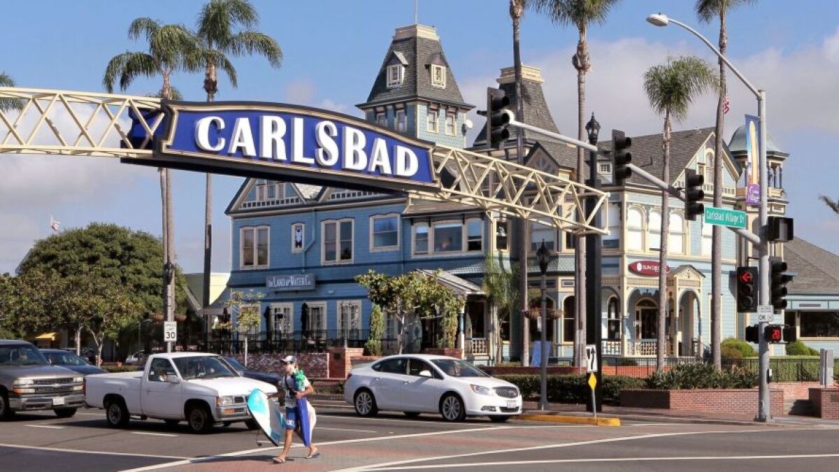 that the American/Canadian cities called "Carlsbad" were named for the presence of mineral water springs, honoring the Bohemian spa city Karlovy Vary, or Karlsbad in German.