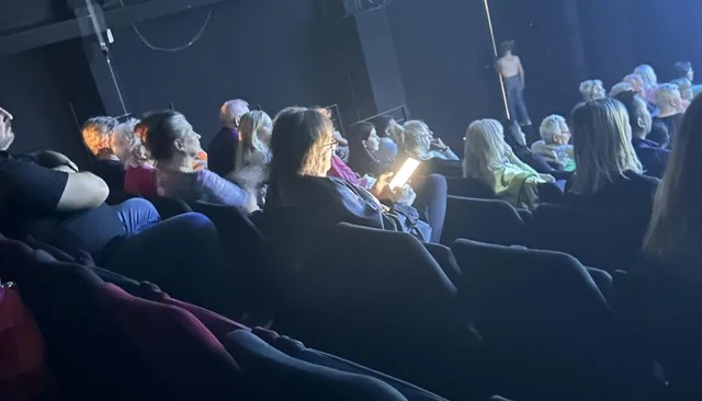Went to a show last night, this person spend the majority of the event like this