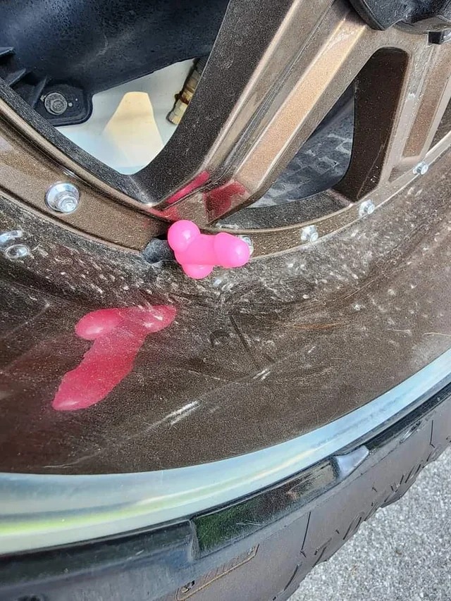 Found accessories on my tires this morning