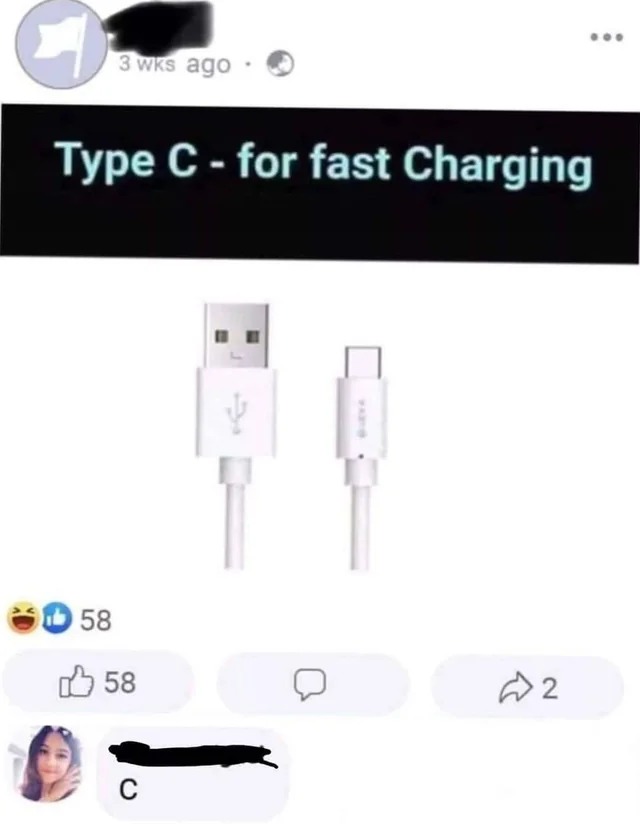 relatabe memes - comedyheaven posts - 3 wks ago Type C for fast Charging 58 58 C a 2