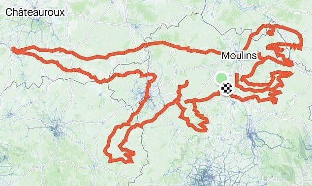 Cyclists who made huge GPS dinosaur on France trip break world record
