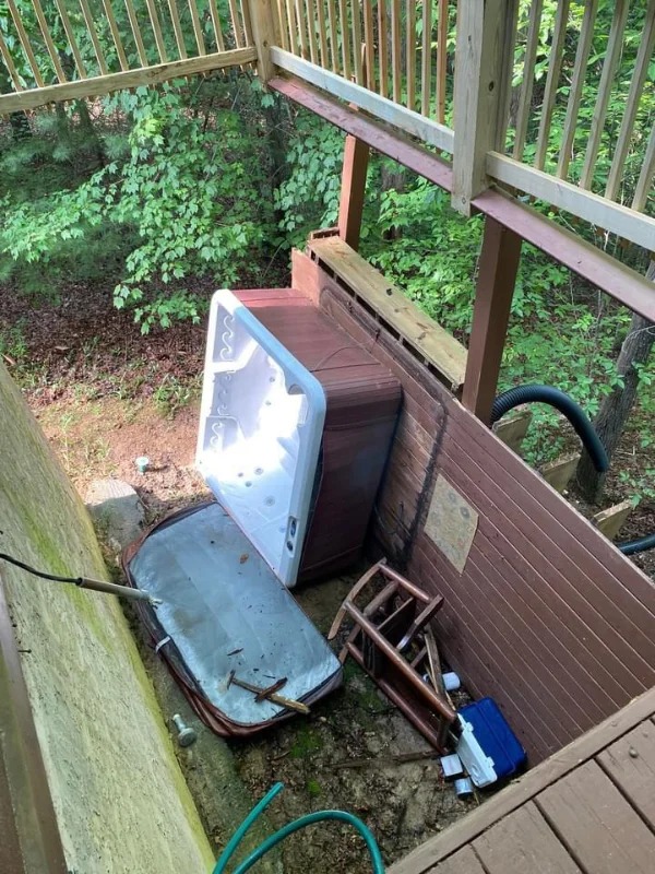 people having a bad day - backyard