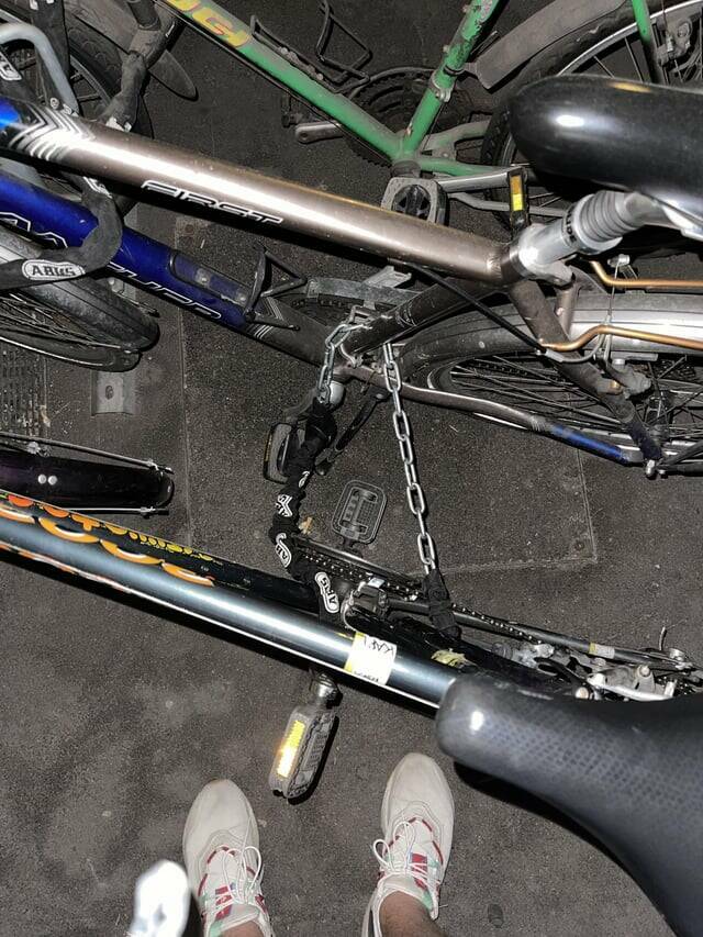 "Someone locked their bike to my bike and now I can’t use it"