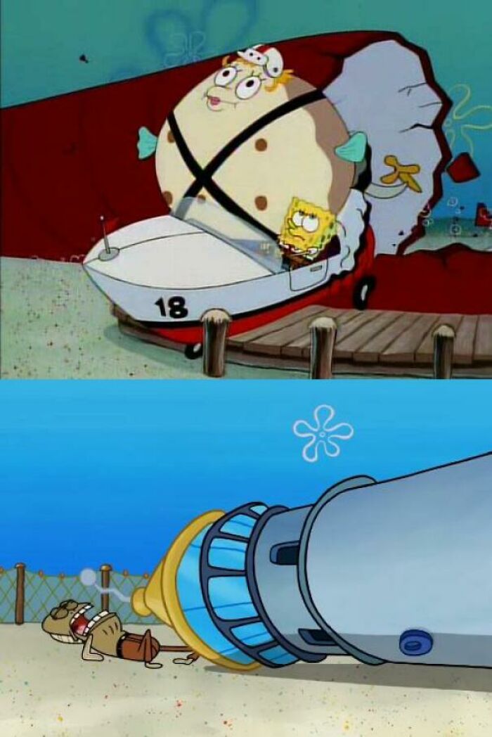 In The Spongebob S1 Episode "Boating School" We Hear Fred Screaming 'My Leg!' For The First Time