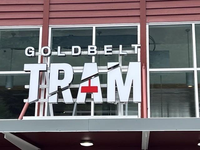 GoldBelt Tram Logo/Sign, Juneau, Alaska