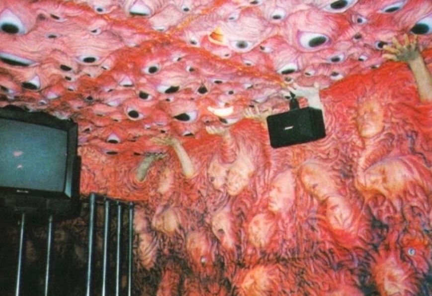 cursed pics - screaming mad george's interior design for the paranoia cafe actually a bar in roppongi tokyo