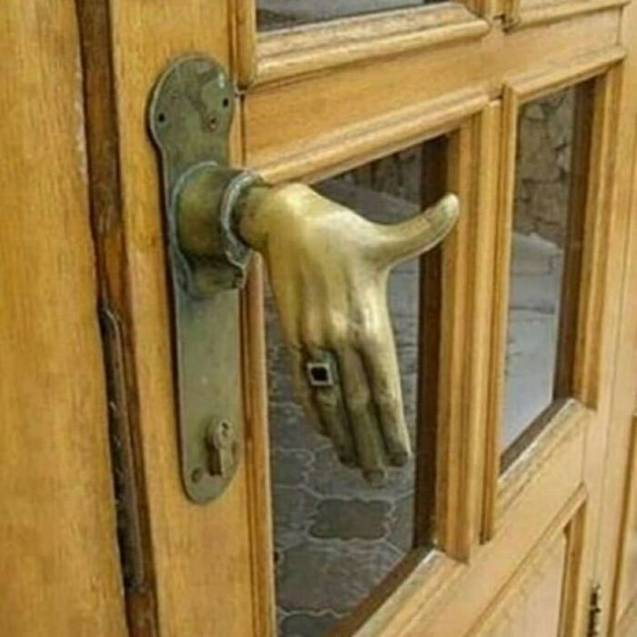 cursed pics - unique exterior door knobs