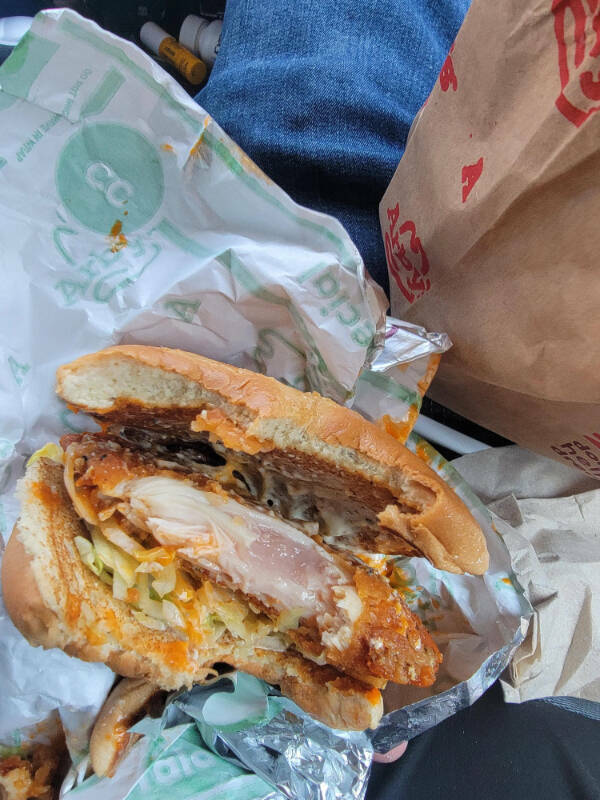 “Arbys. After the 2nd bite it tasted kinda off…”