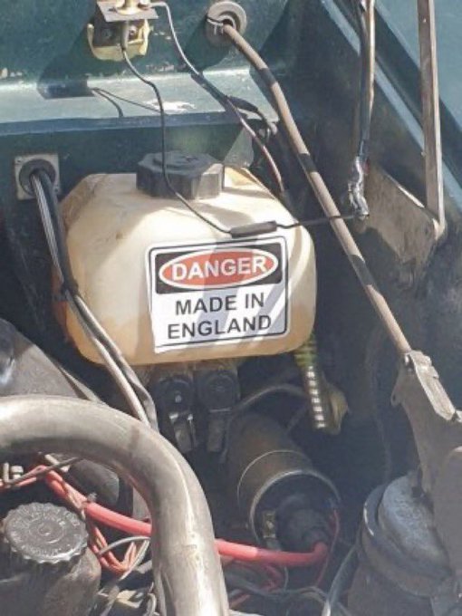 car - Danger Made In England