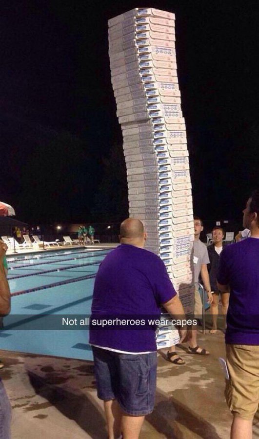 not all heroes wear capes pizza box - Not all superheroes wear capes
