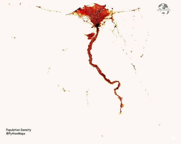 data is beautiful - egypt population map - to Population Density atheraps