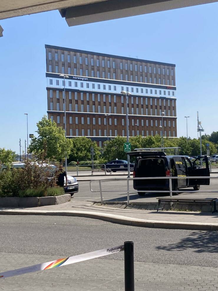 "This building in Stockholm looks like a cardboard cutout"