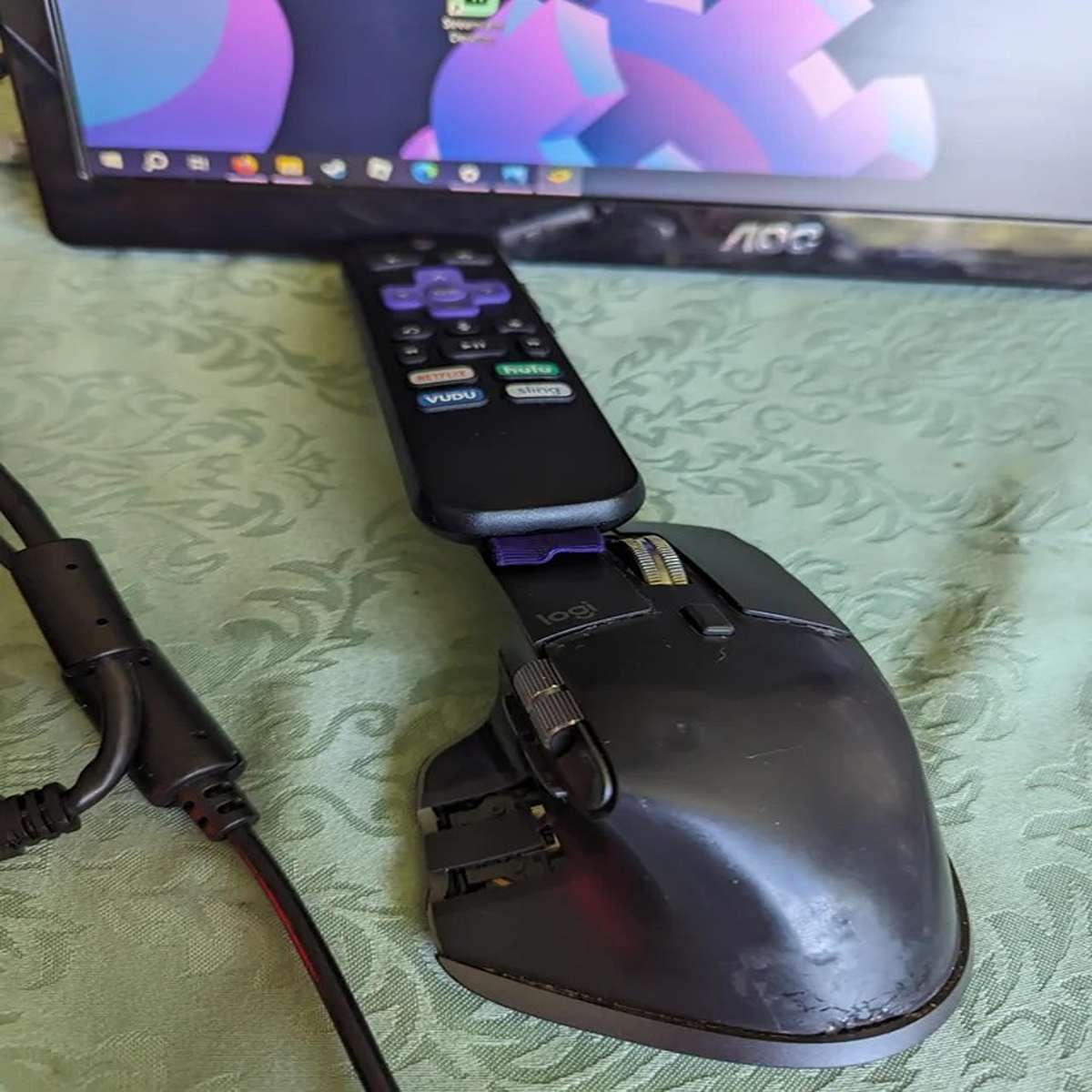 Needed a mouse holder for a video