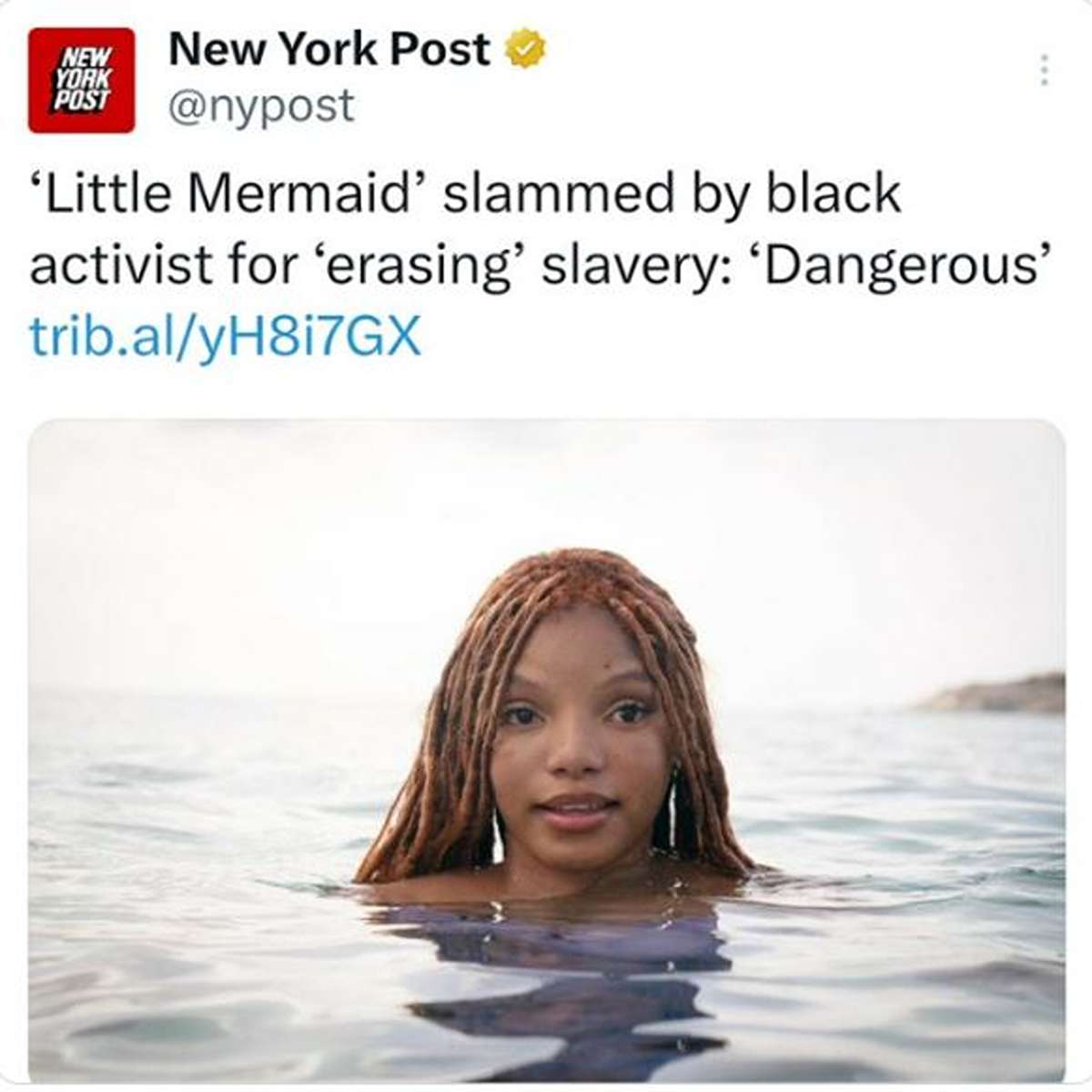 delusional people - ariel halle bailey - New York Post Post New York 'Little Mermaid' slammed by black activist for 'erasing' slavery 'Dangerous trib.alyH8i7GX