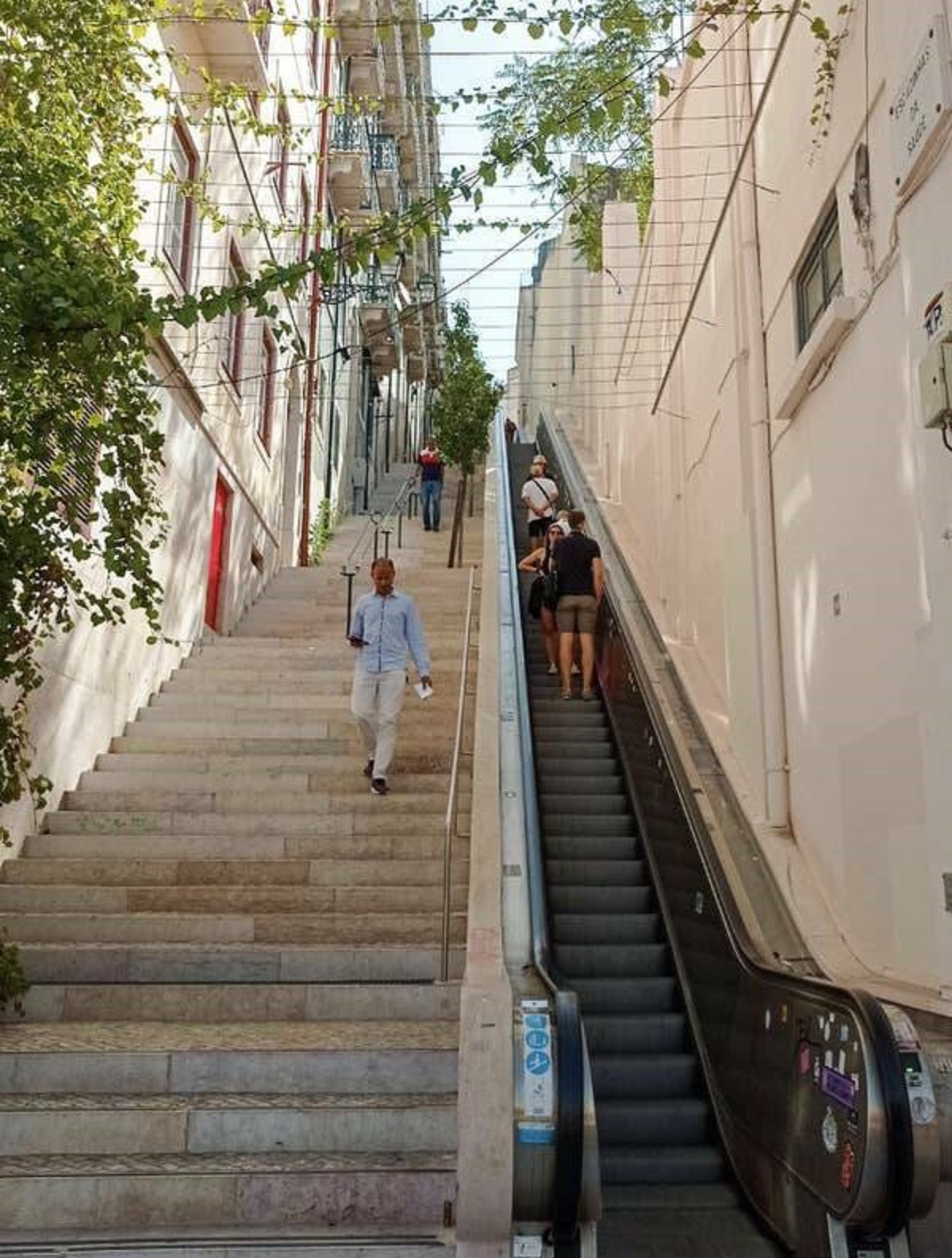 Lisbon, Portugal has an open-air escalator (why aren't there more of these???).