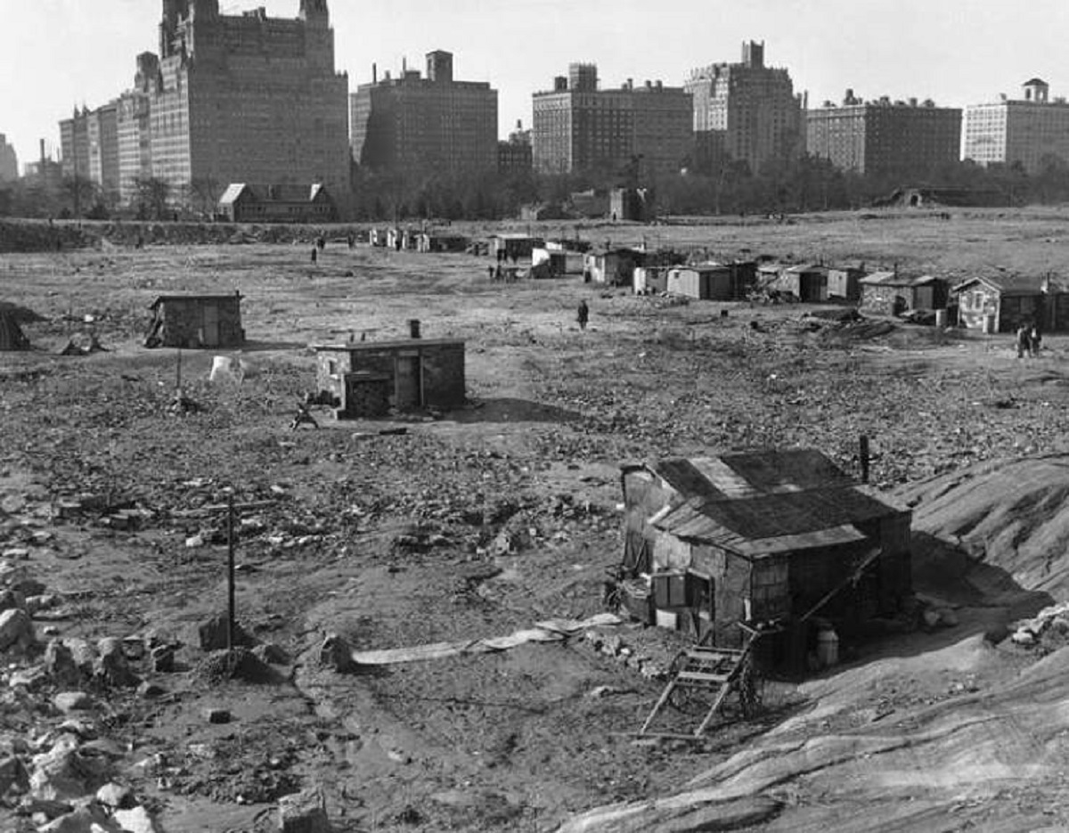 fascinating photos - central park hooverville