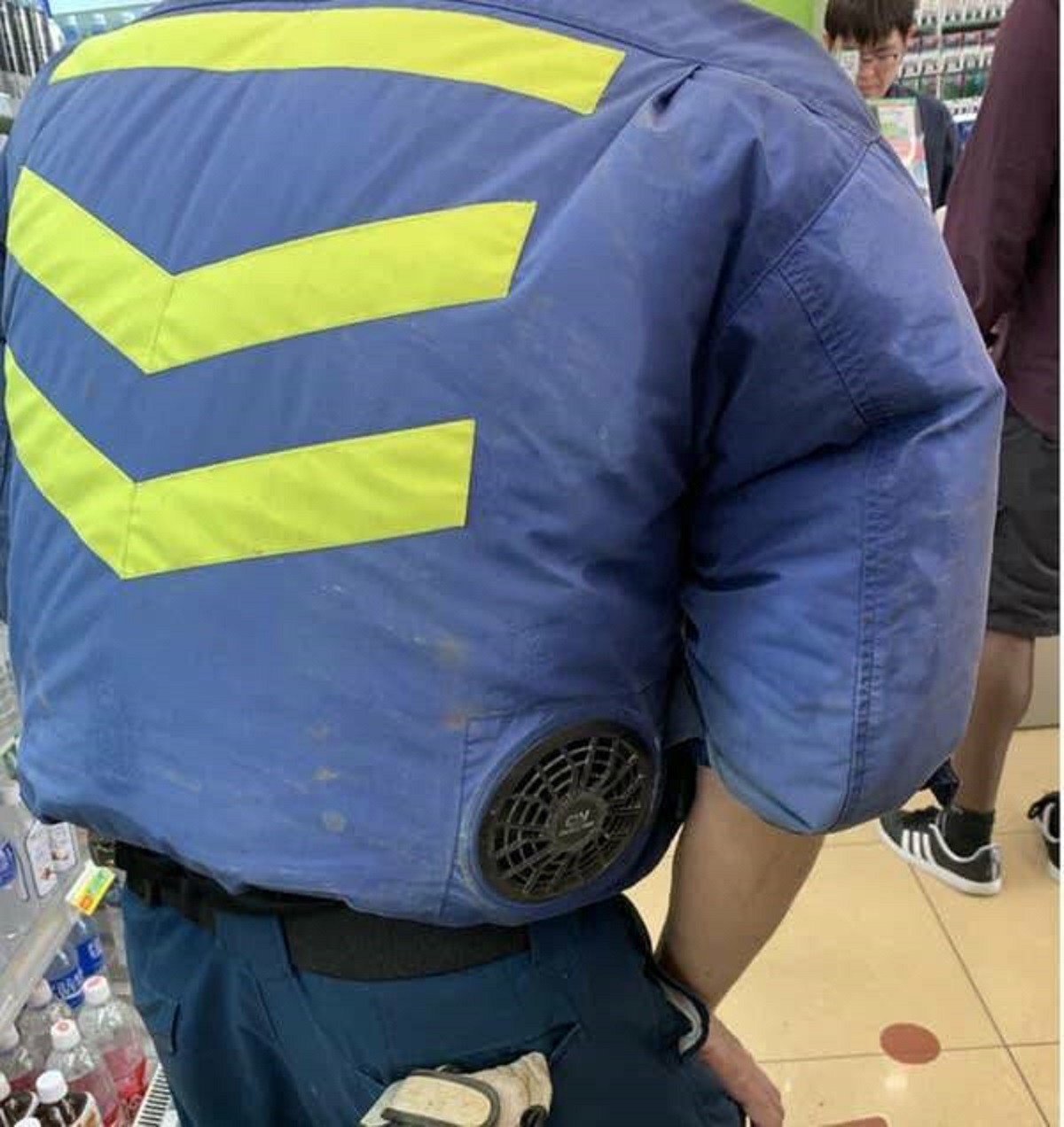 Japan has air-conditioned jackets you can wear, often used for construction workers stuck working in the heat.