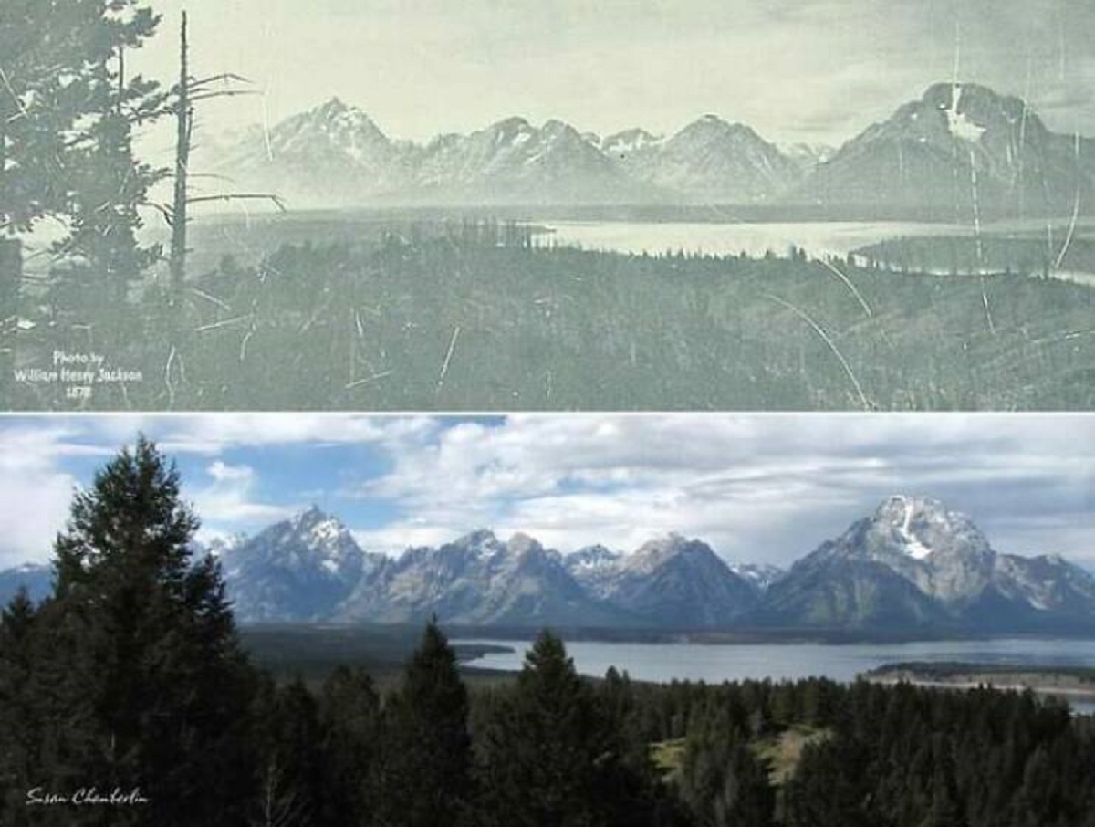 "1878 - 2022. Tetons. Not Much Has Really Changed In This Photo. But I Still Think It's Neat"