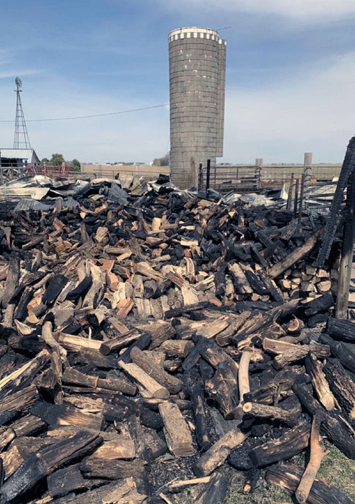 Just Finished Chopping 2 Years Worth Of Firewood Just For The Barn I Was Storing The Firewood In To Burn Down