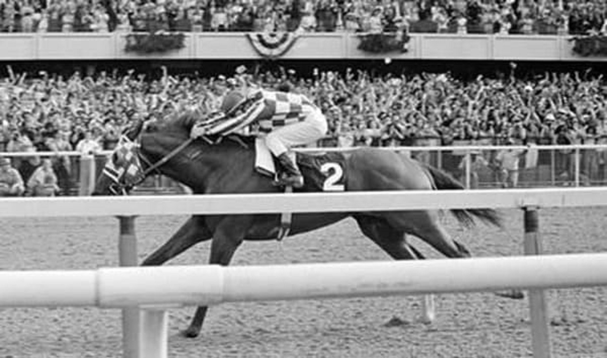 Secretariat On The Way To Winning The Triple Crown, Setting A Record That Still Stands, 1973