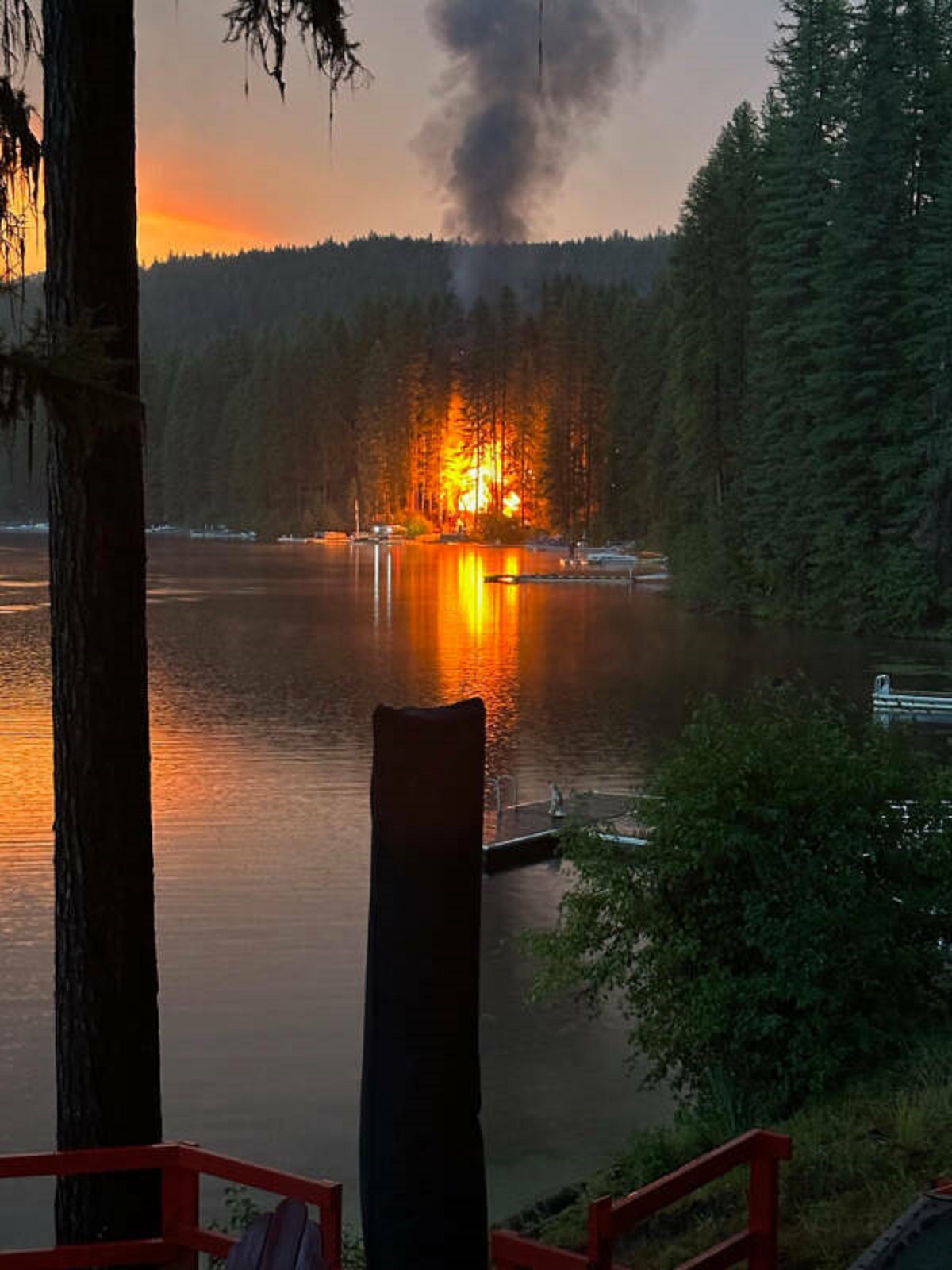 “100 year old family cabin burned to the ground first day of vacation.”