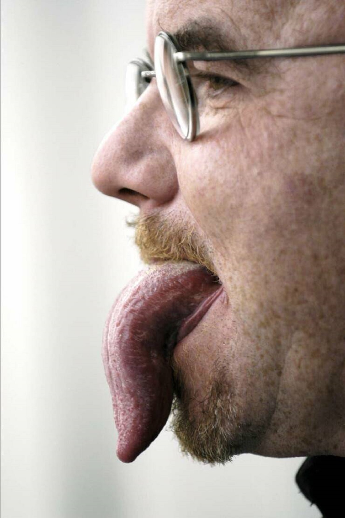 This is Stephen Taylor, the man with the world's longest tongue: