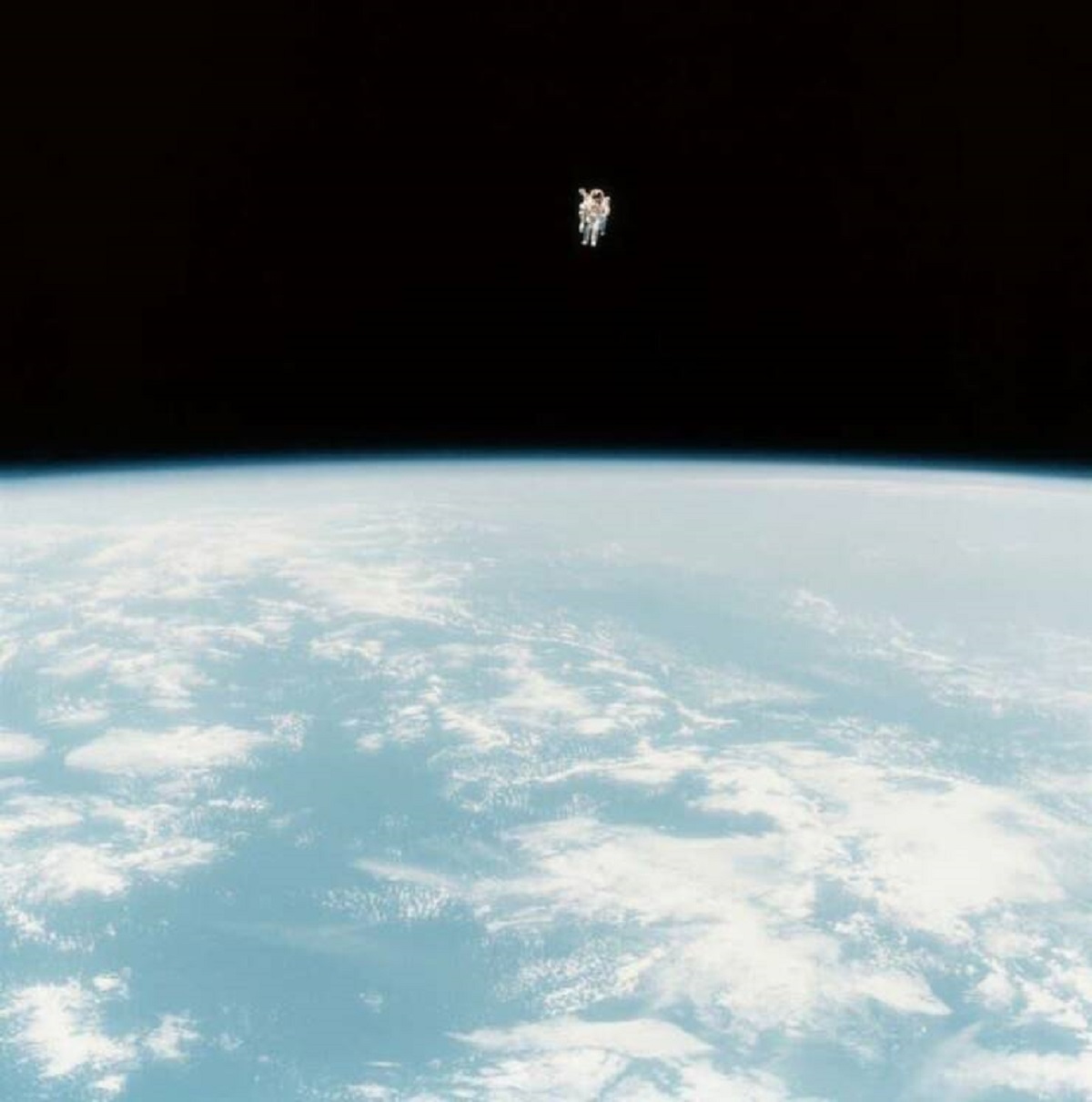 On Feb. 7, 1984, Bruce McCandless II performed the first-ever untethered space walk, and folks, it looks absolutely terrifying: