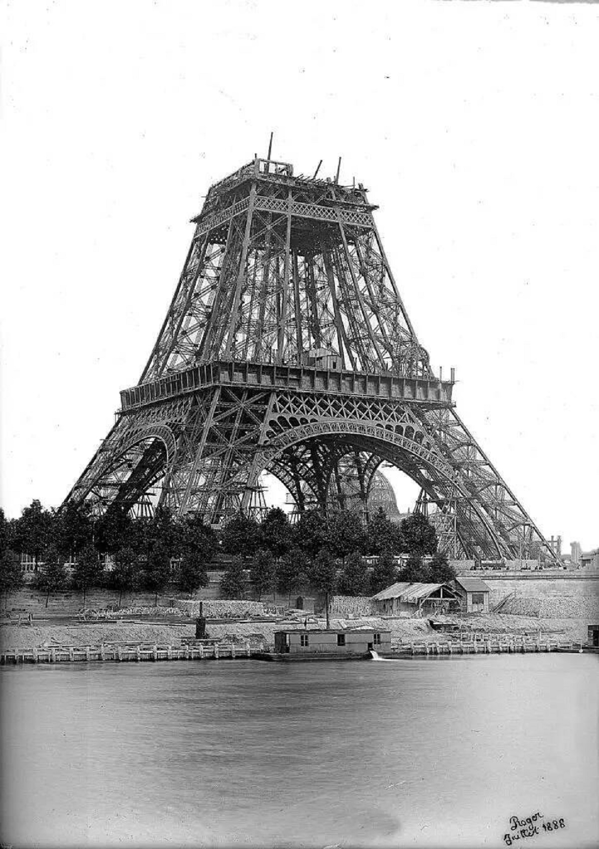 This is what the Eiffel Tower looked like while it was under construction: