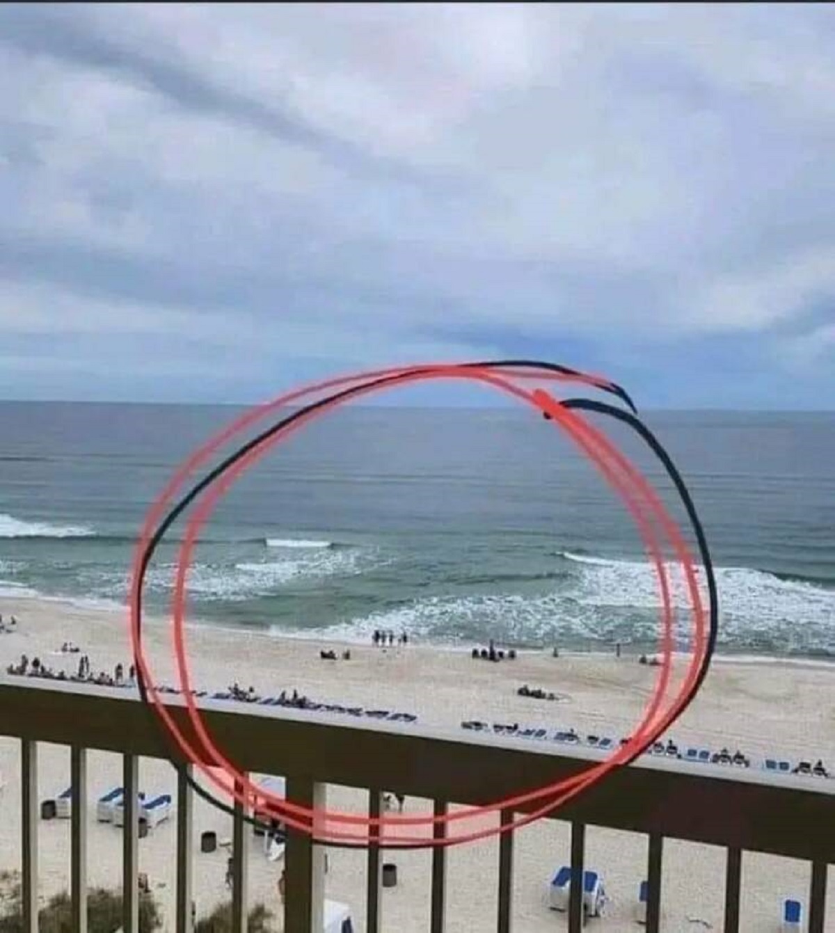 This is what a rip current looks like: