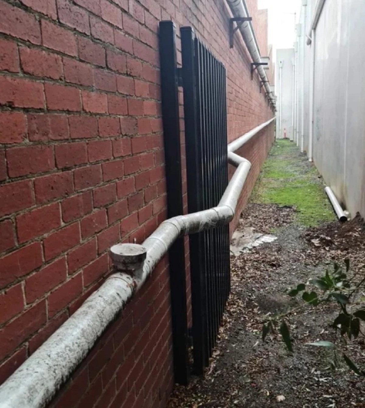 “Not my job to keep the gate working while installing drainage.”