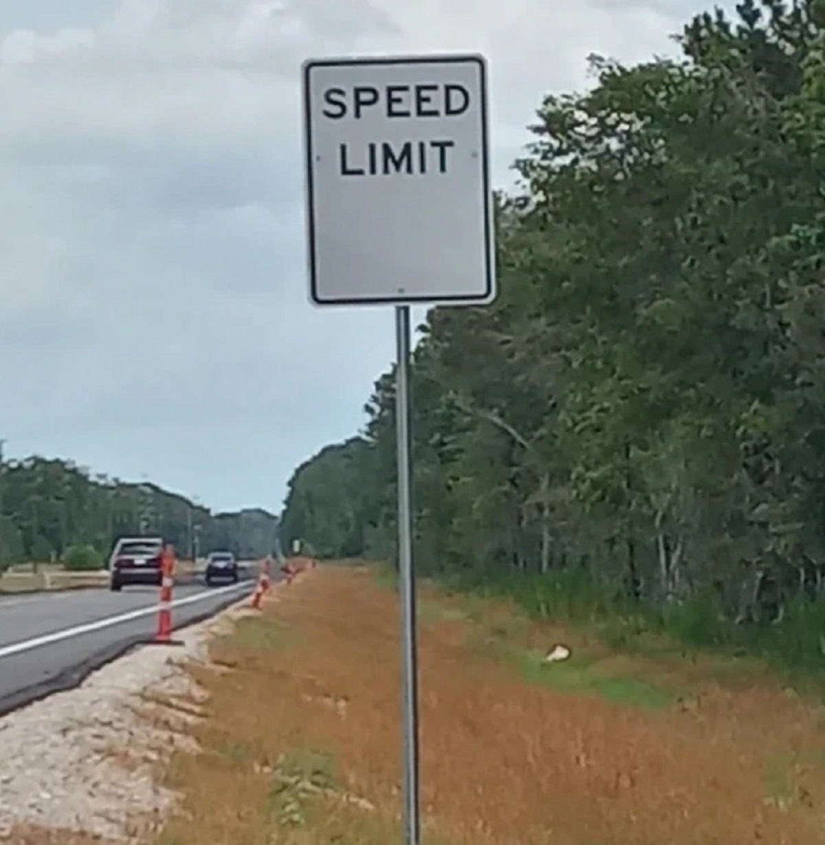 “Put up that speed limit sign.”