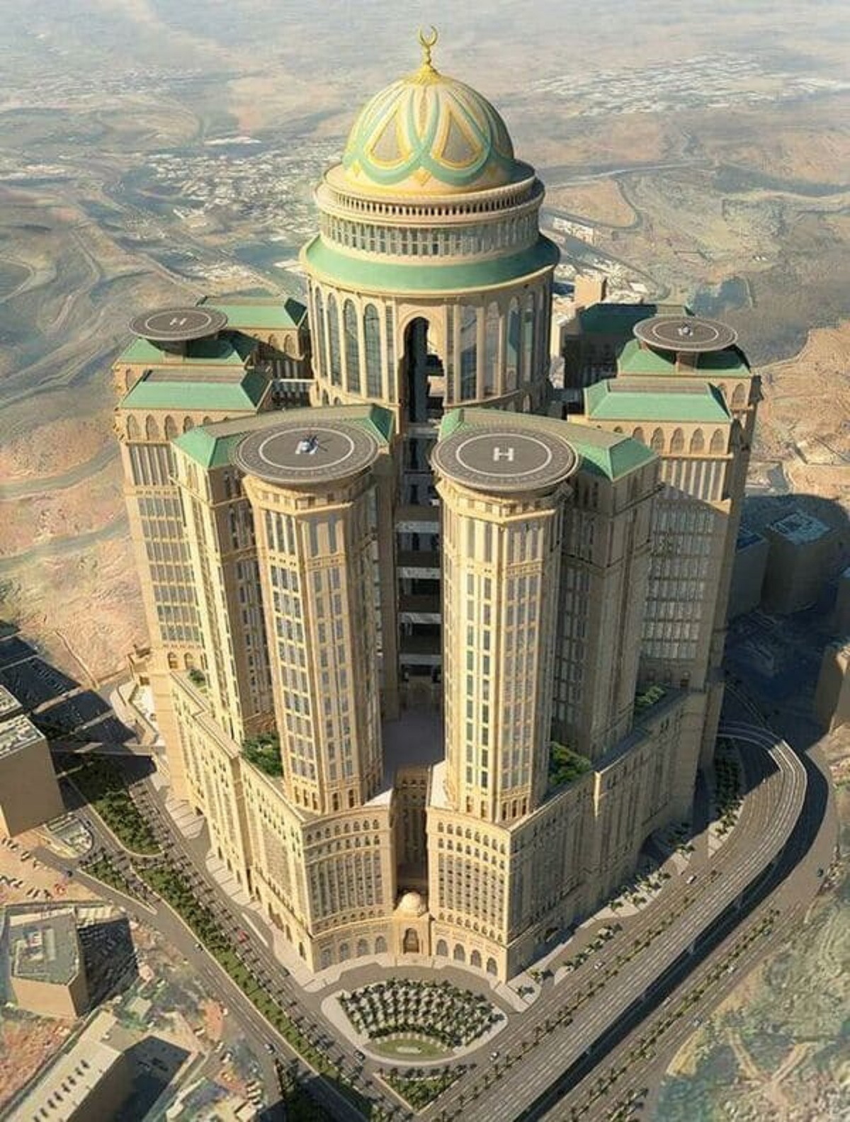 “The largest hotel in the world, with a staggering 10,000 rooms is currently under construction in Saudi Arabia.”