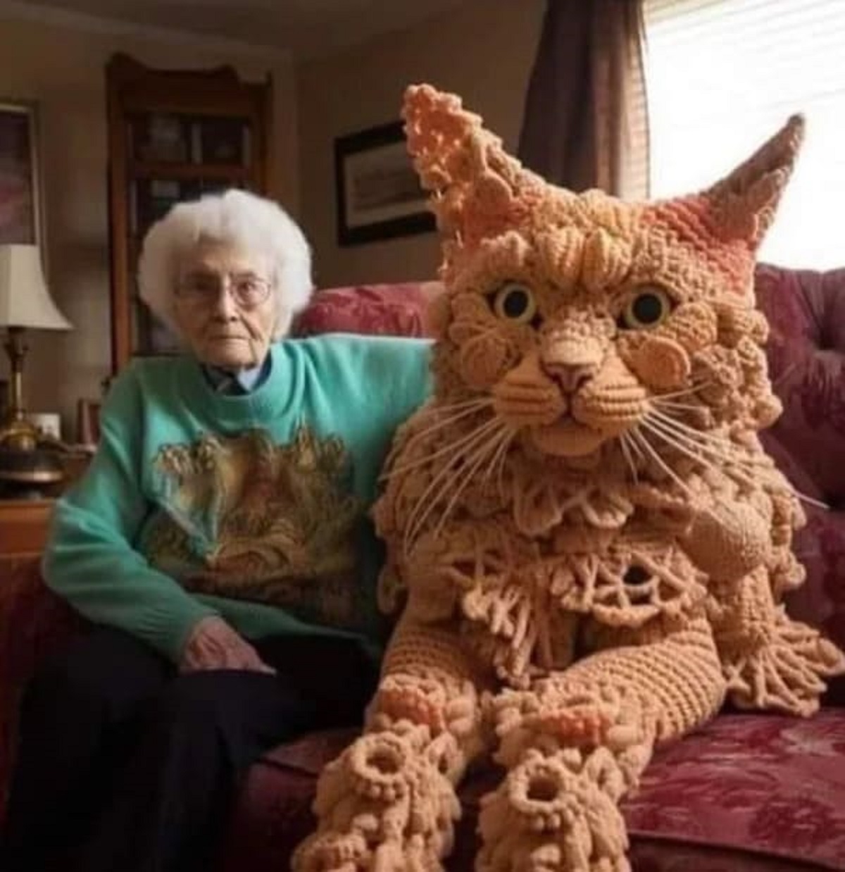 “Crochet cat.”