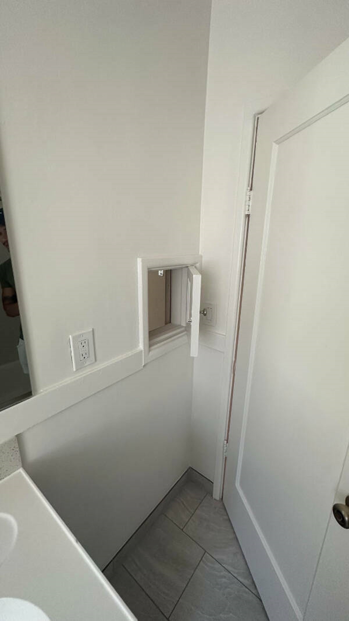 “Went to look at a house that had this weird passageway from the hall closet to the bathroom”