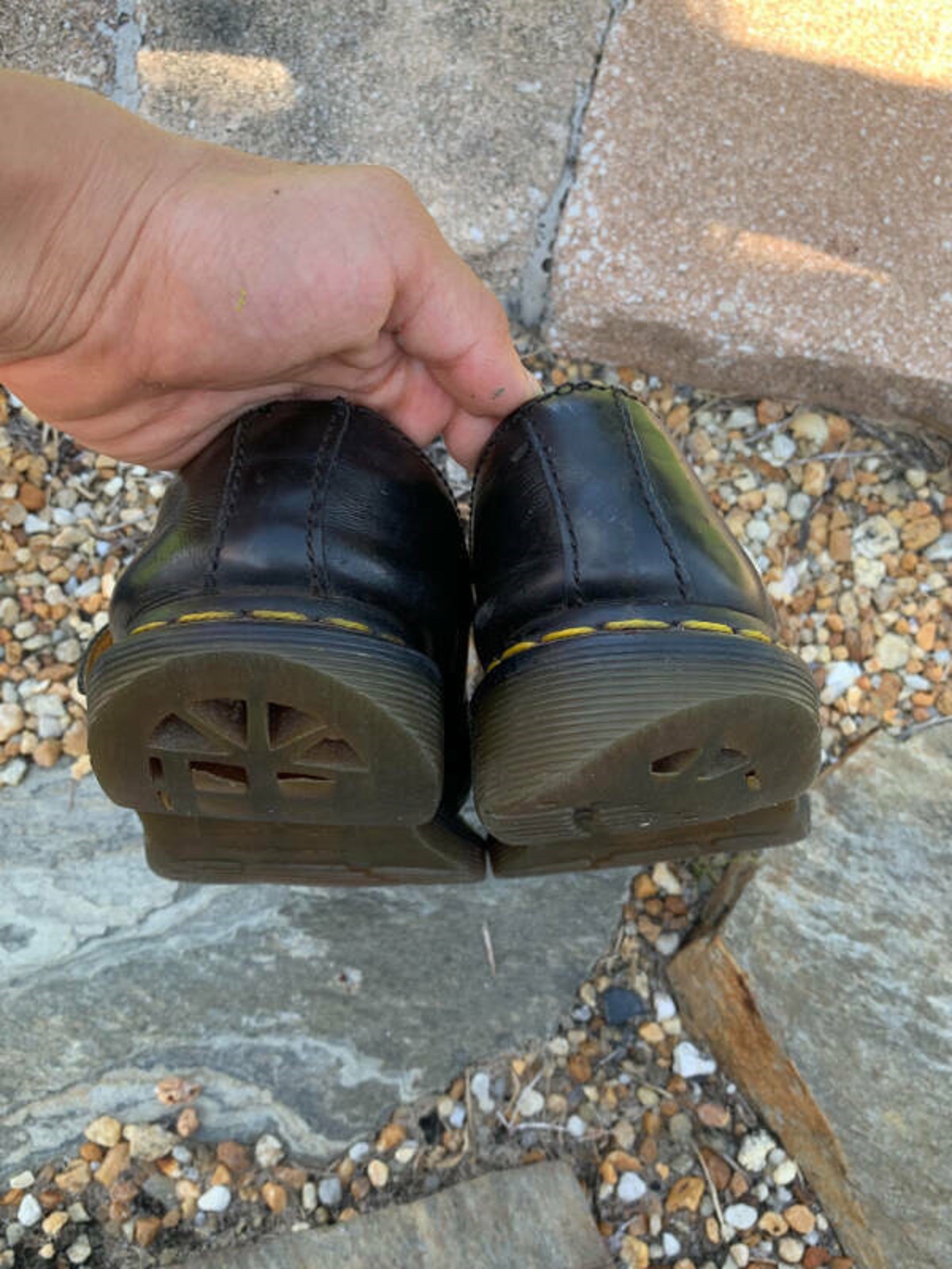 “My uniform shoes after 4 years of high school”