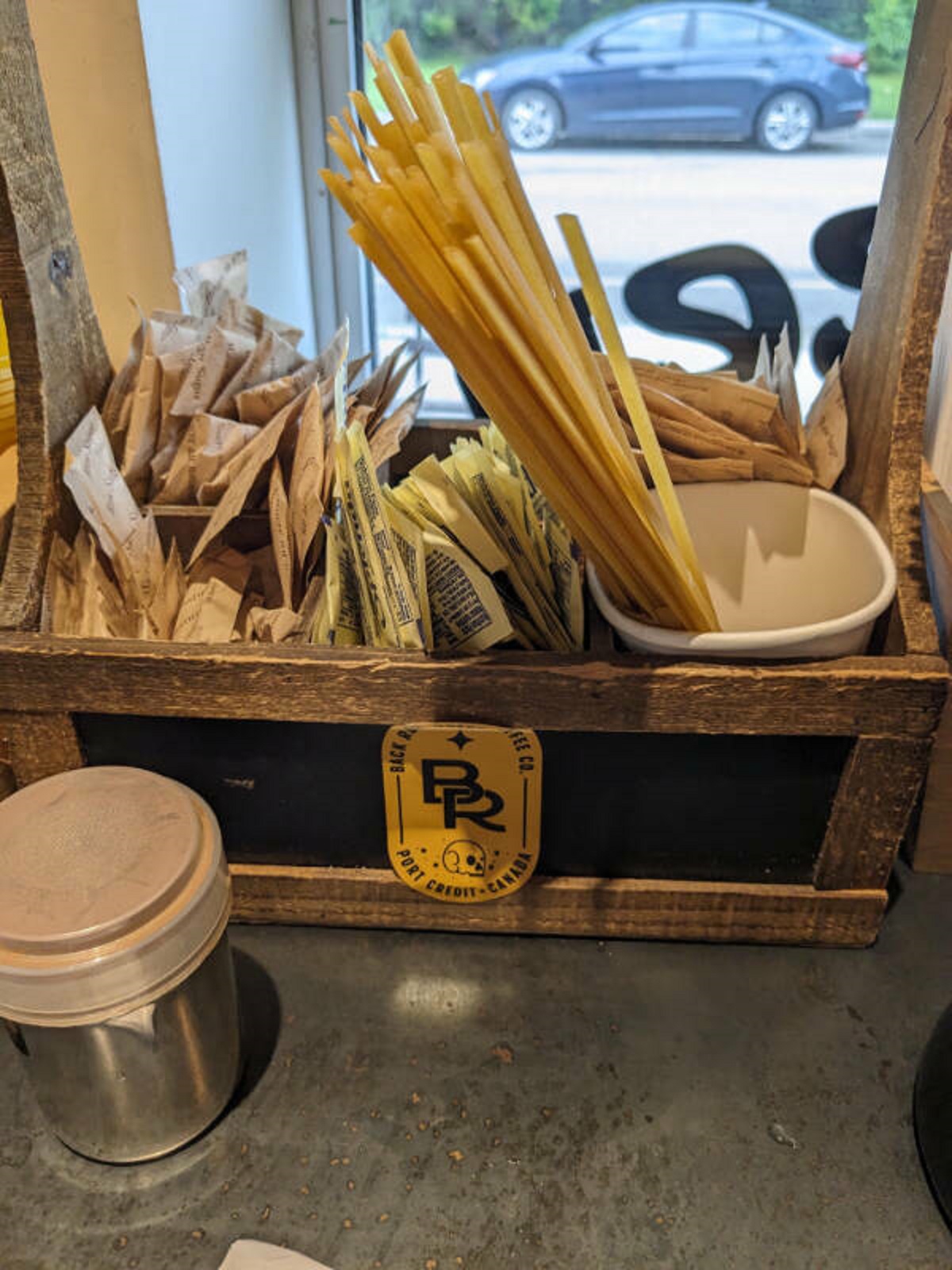 “My local coffee shop uses pasta for stir sticks”